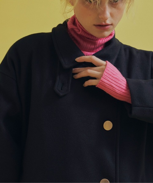 Aunt Marie's（アントマリーズ）の「スタンドカラー3WAYロングコート【高身長向けTALLサイズ有】（その他アウター・レディース・ブラック/ネイビー/ブラウン/グリーン/アイボリー・FREE/MEDIUM/TALL）」の16枚目の写真