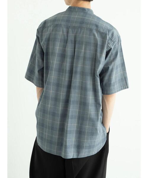 koe（コエ）の「綿レーヨン半袖バンドカラーシャツ*（シャツ/ブラウス・メンズ・アイボリー/ベージュ系その他4/グレー系その他3・M/L）」の22枚目の写真