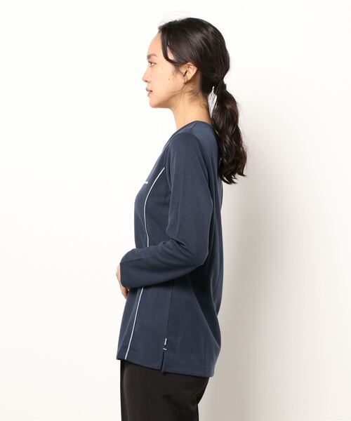 HEAD(ヘッド)の「杢メッシュクルーネック長袖Tシャツ レディース トップス スポーツ ウェア ヨガ ランニング(スポーツグッズ・レディース・ブラック/ピンク/グレー/ブルー・L/M)」の14枚目の写真