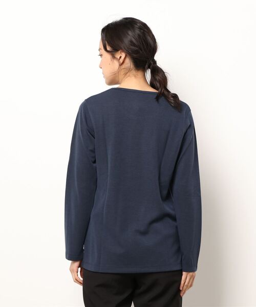 HEAD(ヘッド)の「杢メッシュクルーネック長袖Tシャツ レディース トップス スポーツ ウェア ヨガ ランニング(スポーツグッズ・レディース・ブラック/ピンク/グレー/ブルー・L/M)」の19枚目の写真