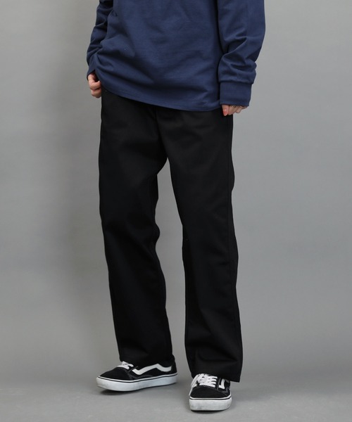 HUF（ハフ）の「【ユニセックスで着用可能】HUF / ハフ BOYD PANT コットン ツイル パンツ（チノパンツ・メンズ・ブラック・MEDIUM/LARGE/X-LARGE/XX-LARGE）」の2枚目の写真