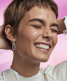 PANDORA | Pandora ME シルバー フープ リンク ピアス（片耳用）(ピアス（片耳用）)