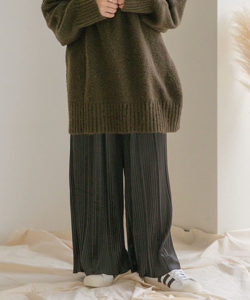 ITEMS URBANRESEARCH（アイテムズ アーバンリサーチ）の「ベロアプリーツパンツ（その他パンツ・レディース・ブラック/ベージュ/ピンク/グリーン系その他・FREE）」の17枚目の写真