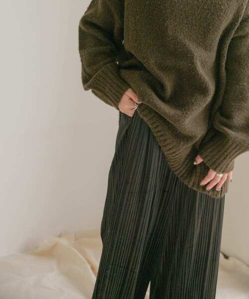 ITEMS URBANRESEARCH（アイテムズ アーバンリサーチ）の「ベロアプリーツパンツ（その他パンツ・レディース・ブラック/ベージュ/ピンク/グリーン系その他・FREE）」の19枚目の写真