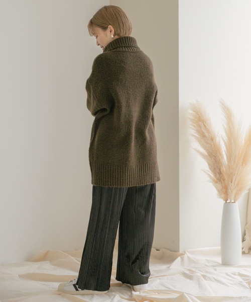 ITEMS URBANRESEARCH（アイテムズ アーバンリサーチ）の「ベロアプリーツパンツ（その他パンツ・レディース・ブラック/ベージュ/ピンク/グリーン系その他・FREE）」の21枚目の写真