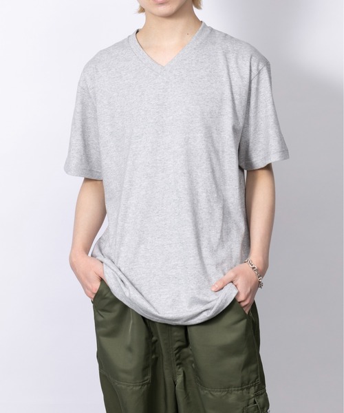 セール】【Printstar】heavy weight premium cotton v neck