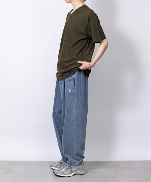 Printstar（プリントスター）の「【Printstar】heavy weight premium cotton v neck short sleeve t-shirt / ヘビーウェイト プレミアムコットン VネックTシャツ ※（Tシャツ/カットソー・レディース・カーキ/ブラック/ホワイト/バーガンディー/グレー・SMALL/MEDIUM/LARGE/X-LARGE）」の22枚目の写真