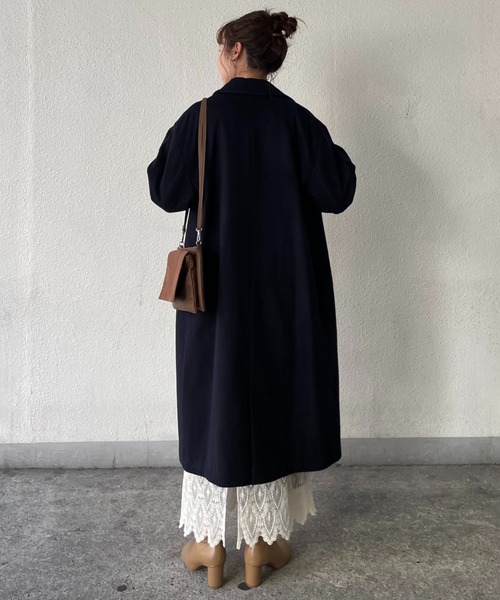 Doux archives(ドゥアルシーヴ)の「ウィナーズウールチェスターコート(チェスターコート・レディース・グリーン/ネイビー/アイボリー・MEDIUM/SMALL)」の18枚目の写真