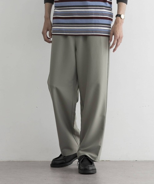 UR Lab.（アーバンリサーチラボ）の「ワイドテーパードカラーパンツ（その他パンツ・メンズ・ブラック/ロイヤルブルー/ボルドー/カーキ/パープル・LARGE/MEDIUM）」の2枚目の写真