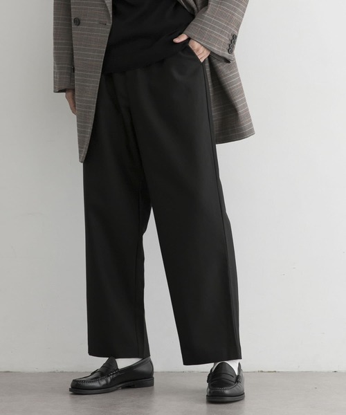 UR Lab.（アーバンリサーチラボ）の「ワイドテーパードカラーパンツ（その他パンツ・メンズ・ブラック/ロイヤルブルー/ボルドー/カーキ/パープル・LARGE/MEDIUM）」の22枚目の写真