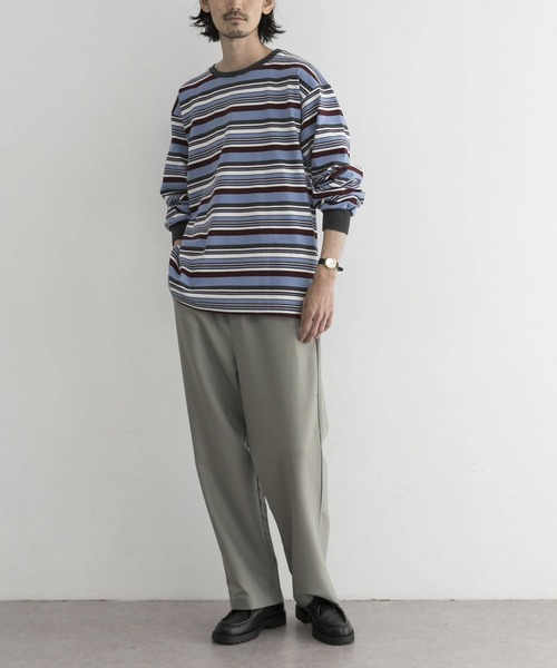 UR Lab.（アーバンリサーチラボ）の「ワイドテーパードカラーパンツ（その他パンツ・メンズ・ブラック/ロイヤルブルー/ボルドー/カーキ/パープル・LARGE/MEDIUM）」の8枚目の写真