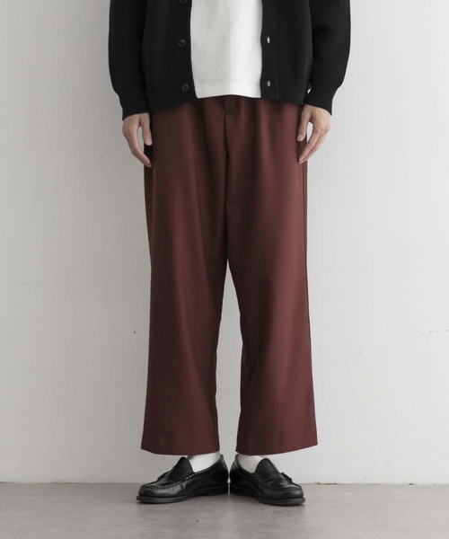 UR Lab.（アーバンリサーチラボ）の「ワイドテーパードカラーパンツ（その他パンツ・メンズ・ブラック/ロイヤルブルー/ボルドー/カーキ/パープル・LARGE/MEDIUM）」の16枚目の写真