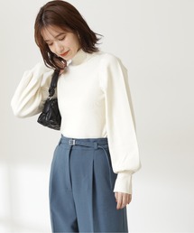 N.（N. Natural Beauty Basic） | ◆パワーショルダータートルネックニット(ニット/セーター)
