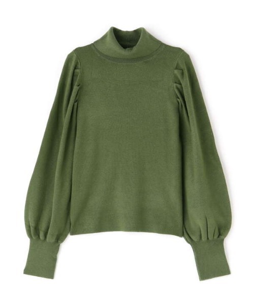 N.（N. Natural Beauty Basic）（エヌエヌナチュラルビューティーベーシック）の「◆パワーショルダータートルネックニット（ニット/セーター・レディース・オフホワイト/ブラック/グリーン・MEDIUM）」の22枚目の写真