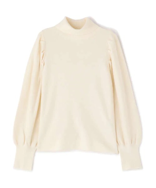 N.（N. Natural Beauty Basic）（エヌエヌナチュラルビューティーベーシック）の「◆パワーショルダータートルネックニット（ニット/セーター・レディース・オフホワイト/ブラック/グリーン・MEDIUM）」の16枚目の写真