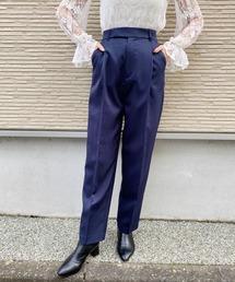 センタープレスタックテーパードパンツ〇