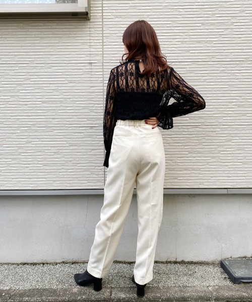 CLEA（クレア）の「センタープレスタックテーパードパンツ〇（その他パンツ・レディース・パープル/ブルー/ネイビー/アイボリー・S/M）」の14枚目の写真