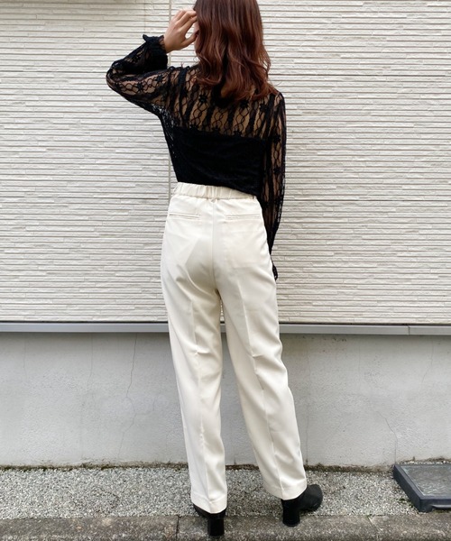 CLEA（クレア）の「センタープレスタックテーパードパンツ〇（その他パンツ・レディース・パープル/ブルー/ネイビー/アイボリー・S/M）」の13枚目の写真