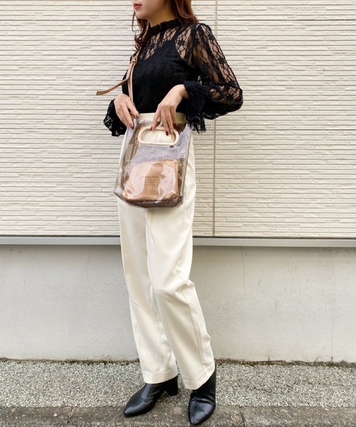 CLEA（クレア）の「センタープレスタックテーパードパンツ〇（その他パンツ・レディース・パープル/ブルー/ネイビー/アイボリー・S/M）」の9枚目の写真