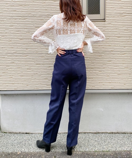 CLEA（クレア）の「センタープレスタックテーパードパンツ〇（その他パンツ・レディース・パープル/ブルー/ネイビー/アイボリー・S/M）」の19枚目の写真