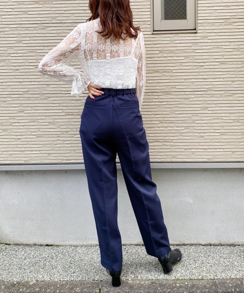 CLEA（クレア）の「センタープレスタックテーパードパンツ〇（その他パンツ・レディース・パープル/ブルー/ネイビー/アイボリー・S/M）」の20枚目の写真