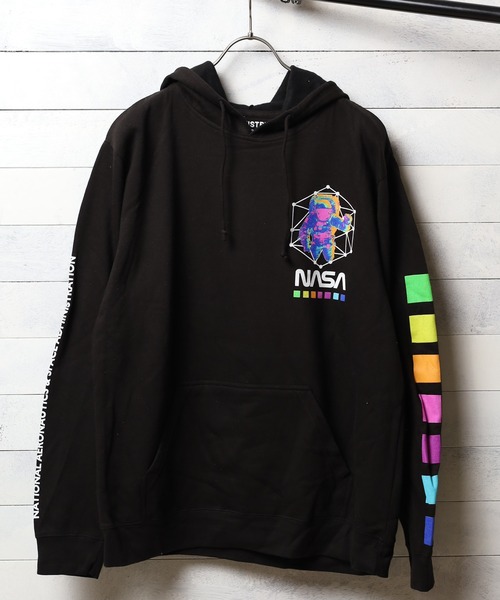 NASA（ナサ）の「《NASA》 SWEAT PULLPARKA（パーカー・レディース・ブラック/グレー・MEDIUM/LARGE/X-LARGE）」の9枚目の写真