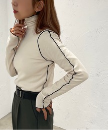 配色メローリブトップス【ZOZOTOWN限定アイテム】