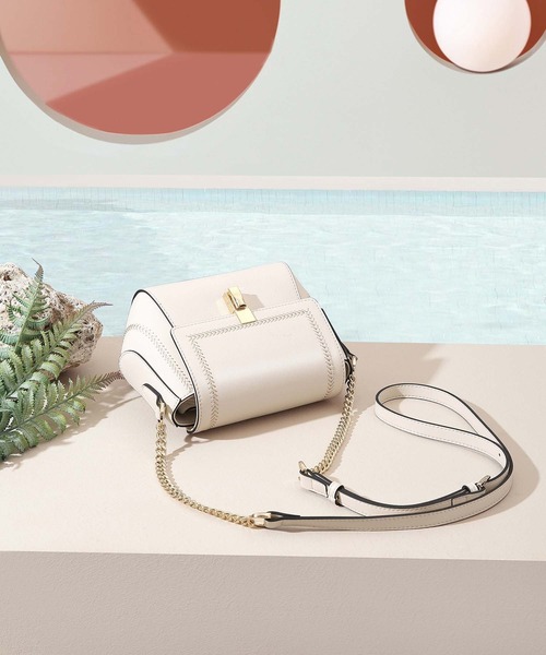 SAISON DE PAPILLON（セゾンドパピヨン）の「【満点評価】メタル チェーン ショルダーバッグ 可愛い（ショルダーバッグ・レディース・ブラック/オフホワイト・フリー）」の6枚目の写真