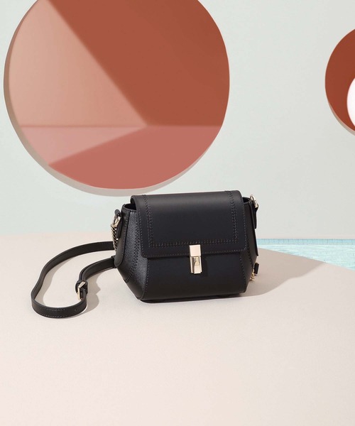 SAISON DE PAPILLON（セゾンドパピヨン）の「【満点評価】メタル チェーン ショルダーバッグ 可愛い（ショルダーバッグ・レディース・ブラック/オフホワイト・フリー）」の9枚目の写真