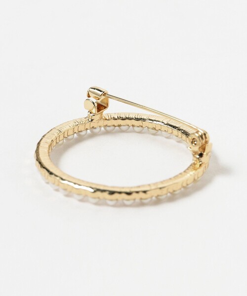 B:MING by BEAMS（ビーミングバイビームス）の「【セレモニー・フォーマル】パール サークル ブローチ（ブローチ/コサージュ・レディース・ホワイト/ゴールド・ONE SIZE）」の11枚目の写真