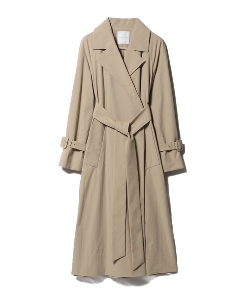 ESTNATION（エストネーション）の「ESTNATION / ポリエステルタスラントレンチコート（トレンチコート・レディース・ベージュ/ネイビー・38/36/34）」の9枚目の写真