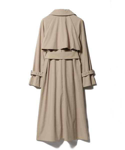 ESTNATION（エストネーション）の「ESTNATION / ポリエステルタスラントレンチコート（トレンチコート・レディース・ベージュ/ネイビー・38/36/34）」の10枚目の写真