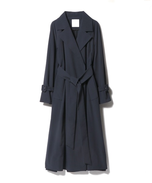 ESTNATION（エストネーション）の「ESTNATION / ポリエステルタスラントレンチコート（トレンチコート・レディース・ベージュ/ネイビー・38/36/34）」の8枚目の写真