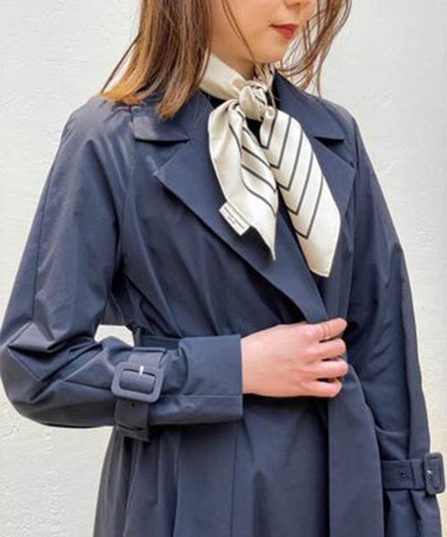 ESTNATION（エストネーション）の「ESTNATION / ポリエステルタスラントレンチコート（トレンチコート・レディース・ベージュ/ネイビー・38/36/34）」の19枚目の写真