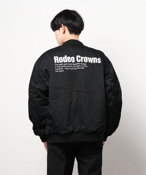 RODEO CROWNS WIDE BOWL(ロデオクラウンズワイドボウル)の「メンズスプリングブルゾン(MA-1・メンズ・ブルー/ライトカーキ/ブラック・MEDIUM/LARGE)」の8枚目の写真
