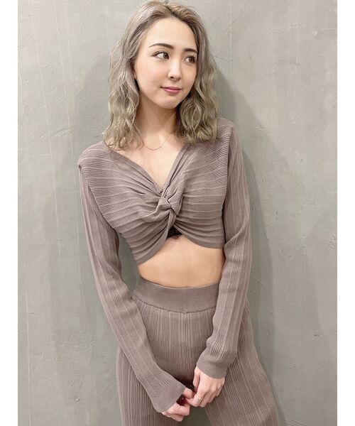 GYDA（ジェイダ）の「【SETUP着用可】2WAYランダム ニットトップス