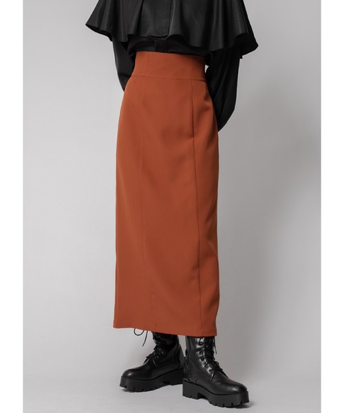 Adoon plain（アドーンプレーン）の「【新色を加えて再登場！】ナロータイトスカート（スカート・レディース・ブラック/モカ/オレンジ系その他/グレー/オリーブ・MEDIUM/LARGE）」の5枚目の写真