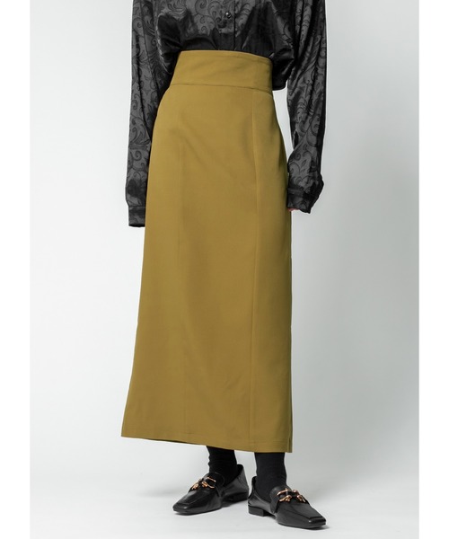 Adoon plain（アドーンプレーン）の「【新色を加えて再登場！】ナロータイトスカート（スカート・レディース・ブラック/モカ/オレンジ系その他/グレー/オリーブ・MEDIUM/LARGE）」の4枚目の写真