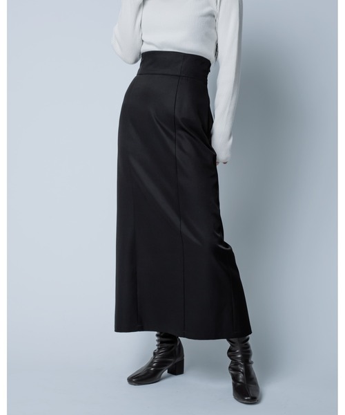 Adoon plain（アドーンプレーン）の「【新色を加えて再登場！】ナロータイトスカート（スカート・レディース・ブラック/モカ/オレンジ系その他/グレー/オリーブ・MEDIUM/LARGE）」の2枚目の写真