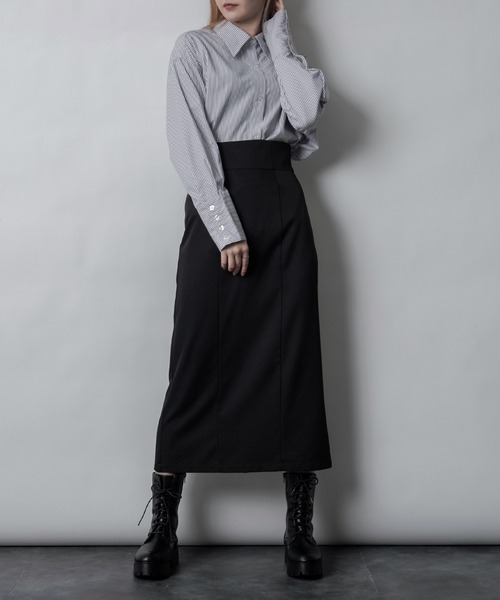 Adoon plain（アドーンプレーン）の「【新色を加えて再登場！】ナロータイトスカート（スカート・レディース・ブラック/モカ/オレンジ系その他/グレー/オリーブ・MEDIUM/LARGE）」の10枚目の写真