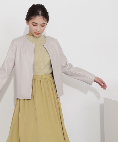 セール フェイクレザーブルゾン ブルゾン Natural Beauty Basic ナチュラルビューティーベーシック のファッション通販 Zozotown