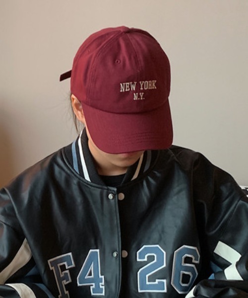 MGV(エムジーヴィー)の「”NEWYORK"レタリングキャップ(キャップ・メンズ・ホワイト/ブラック/ブラウン/ベージュ/ブルー/レッド・FREE)」の1枚目の写真