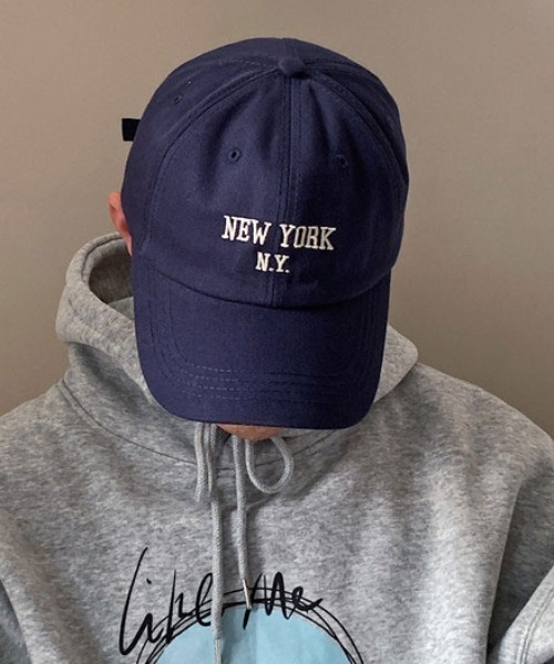 MGV(エムジーヴィー)の「”NEWYORK"レタリングキャップ(キャップ・メンズ・ホワイト/ブラック/ブラウン/ベージュ/ブルー/レッド・FREE)」の6枚目の写真