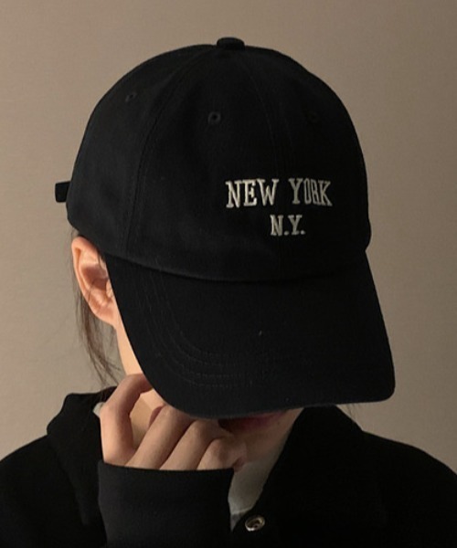 MGV(エムジーヴィー)の「”NEWYORK"レタリングキャップ(キャップ・メンズ・ホワイト/ブラック/ブラウン/ベージュ/ブルー/レッド・FREE)」の3枚目の写真