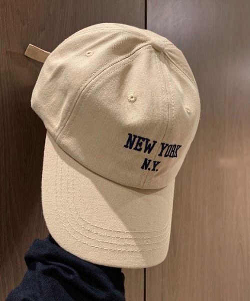 MGV(エムジーヴィー)の「”NEWYORK"レタリングキャップ(キャップ・メンズ・ホワイト/ブラック/ブラウン/ベージュ/ブルー/レッド・FREE)」の10枚目の写真