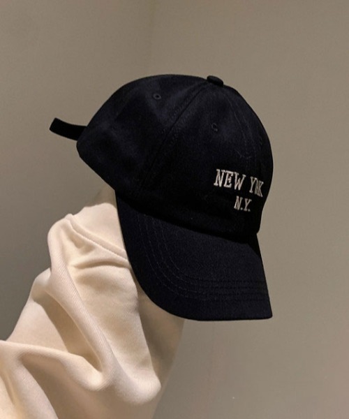 MGV(エムジーヴィー)の「”NEWYORK"レタリングキャップ(キャップ・メンズ・ホワイト/ブラック/ブラウン/ベージュ/ブルー/レッド・FREE)」の9枚目の写真