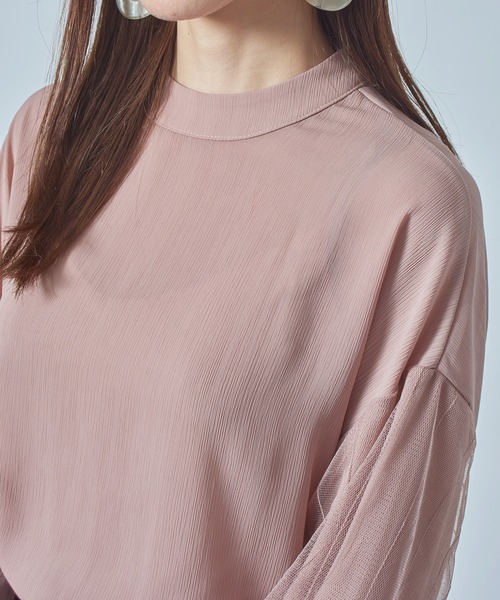 SETUP7（セットアップセブン）の「【SETUP7】シフォンブラウス SCCH65（シャツ/ブラウス・レディース・ブラック/ベージュ/ピンク/ホワイト・FREE）」の19枚目の写真