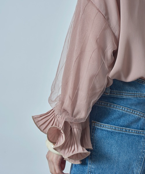 SETUP7（セットアップセブン）の「【SETUP7】シフォンブラウス SCCH65（シャツ/ブラウス・レディース・ブラック/ベージュ/ピンク/ホワイト・FREE）」の21枚目の写真