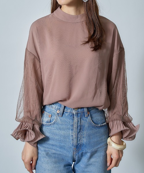 SETUP7（セットアップセブン）の「【SETUP7】シフォンブラウス SCCH65（シャツ/ブラウス・レディース・ブラック/ベージュ/ピンク/ホワイト・FREE）」の15枚目の写真