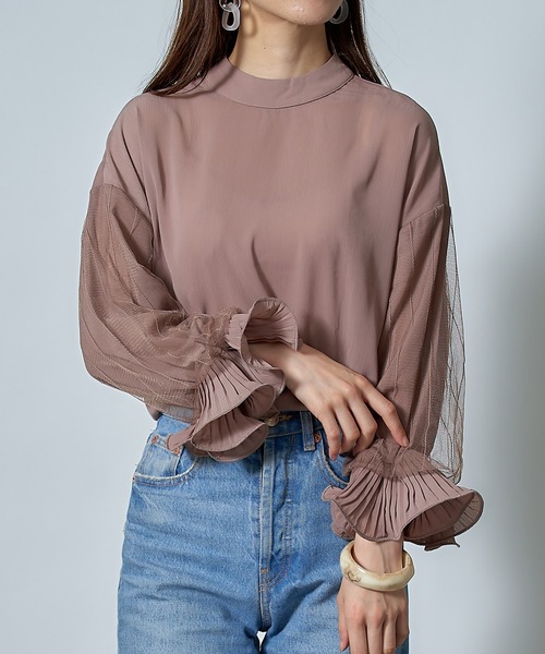 SETUP7（セットアップセブン）の「【SETUP7】シフォンブラウス SCCH65（シャツ/ブラウス・レディース・ブラック/ベージュ/ピンク/ホワイト・FREE）」の16枚目の写真